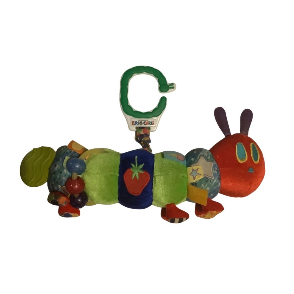 Eric Carle The Very Hungry Caterpillar Plush Activity Baby Toy Clip Babies 12”
